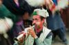 <p>Village Giabong, Ropa Valley, District Kinnaur, H.P.<br />
The Nati—a traditional dance of the Kinnauris for rejoicing is performed occasionally in every village.<br />
With Chulli (apricot wine) up to the gills, an indulgence tips over to frenzy at a Giabong party.</p>
